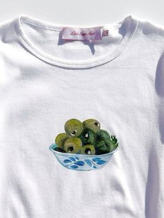 Bowl Of Olives, Olive Print, Olive Bowl, Cute Tees, Table Wear, Long Sleeve Graphic Tees, Lisa Says Gah, Print Tee, New Print