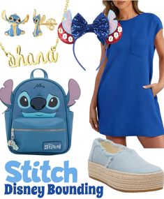 Cute stitch Disney Bounding idea! #inspire #stitch #disney Disney Bounding Stitch, Stitch Bounding, Stitch Disney Outfit, Stitch Disney Bound, Stitch Disneybound, Disney Vacation Outfits, Disney Park Outfit, Disney Bound Outfits Casual, Disney Outfits Women