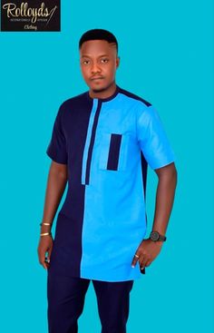 2 Piece Shirt And Trouser, Classic Gentleman, Men's Outfits By Pattern, Shirt And Trouser, Black Kaftan, Afrique Art, Kaftan Designs