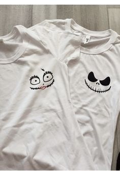 Halloween Jack or Sally T-shirt , the design in the corner of the t-shirt, white shirt or black you can choose/ Halloween / Jack/Sally/ Jack fan/Vinyl design.                                                                                                                                                                                                                                                                                                                      NOTE: The brands of thr t-shirts may vary, especially the men's. just ask me if you have any questions i will be happy to assist. Themed White T-shirt With Cartoon Print, White Themed Cartoon Print T-shirt, White Themed Cotton T-shirt, Themed White Cotton T-shirt, White Band Merch T-shirt With Cartoon Print, Custom Print Themed White Tops, Themed White Tops With Custom Print, Halloween Themed White T-shirt, White Custom Print Themed Tops