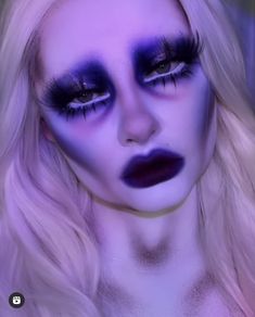 Starfall Ball, Spectra Vondergeist, Monster Makeup, Funky Makeup, Creepy Makeup, Face Paint Makeup, Face Art Makeup, Queen Makeup