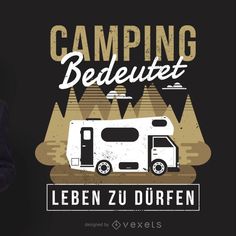 an image of a camper with the words camping beduett written on it