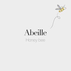 the logo for abeille honey bee, which is designed to look like a bee