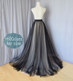 There have some other mix color effect, you can click this link see effect https://www.etsy.com/listing/728825486/mixture-color-tulle-skirtadult-wedding?ref=shop_home_active_28&pro=1&frs=1 Please know all the item can add one pocket,and only can add one pocket, if you need more please contact us first,out pocket we will default open on the right side if you need open on the left side please leave message for us. here is the link if you need https://www.etsy.com/listing/752655200/women-cu Long Black Tulle Skirt, Maxi Tulle Skirt, Bridesmaid Tulle, Bridesmaid Skirts, Plus Size Brides, Tulle Skirt Black, Tulle Maxi Skirt, Evening Skirts, Layered Tulle Skirt