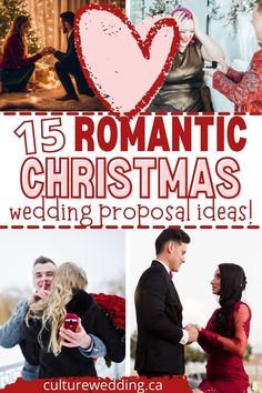 the romantic christmas wedding propositions are fun and easy to make for your special day