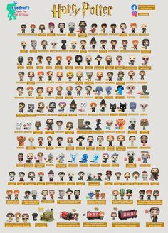 Funko Pops Harry Potter | Afiche de harry potter, Dibujos animados de harry potter, Harry potter ilustraciones