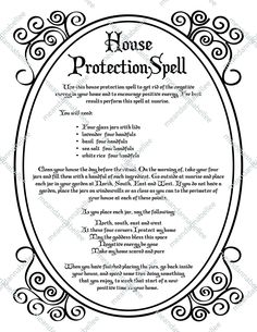 House Protection Spell, House Protection, Witchcraft Spells For Beginners, Annabel Lee, Protection Spell