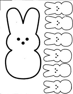 an easter bunny cut out to make it look like he is ready for the next egg