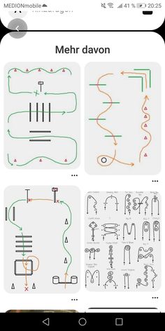 an iphone screen showing the instructions for how to draw letters and numbers in different ways