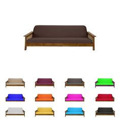 an image of a couch with different colors on the front and back sides in various sizes