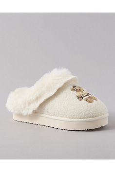 Soft & cozy/Slip-on style Christmas Slippers, Bear Slippers, Winter Bear, Christmas List, Dream Closet, American Eagle Outfitters, Women's Jeans, American Eagle, Slippers