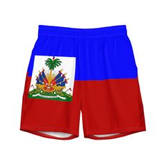 Haiti Flag - Men's swim trunks - Properttees Mens Swim Trunks, Man Swimming, Swim Trunks