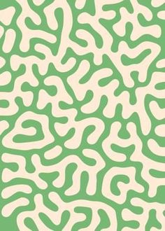 an abstract green and white pattern