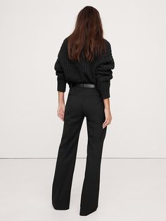 High-Rise Wide-Leg Flare Pant | Banana Republic Flare Pant, Flared Trousers, Flare Trousers, Flared Pants, Wedding Guest Dress Summer, Linen Trousers, Black Wrap Dress, White Shirts, Twill Fabric