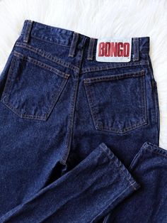 90's dark wash BONGO jeans High rise, straight tapered leg. Quality cotton denim. Great condition, still crispy! Tag size 5.  26" waist, 36"-37" hip, 12" rise, 31" inseam, 11.5" ankle Bongo Jeans, Lafayette La, Womens Jeans, High Jeans, Jeans Straight, Waist Size, Favorite Outfit, Vintage 90s, Art Collection