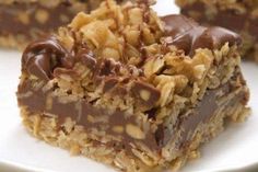 No Bake Chocolate Oat Bars Chocolate Oat Bars, Oat Bar Recipes, Chocolate Oatmeal Bars, Chunky Peanut Butter, Chocolate Oats, Chocolate Oatmeal, Oat Bars, Oatmeal Bars