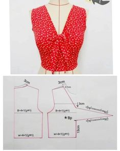 the sewing pattern for this top is easy to sew