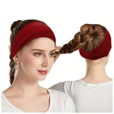 Season: All Gender: Women Material: Polyester Pattern Type: Soild Style: Fashion,Causal,Sport Headband for Men Athletic Sweat Bands Boys Band Headband Women Knotted Headband Size chart: Size:One Size Width:8cm/3.15'' Length:22cm/8.66'' Hat Circumference:45-75cm/17.72-29.53'' Color: Red.  Gender: female.  Age Group: adult. Sweat Bands, Bands Workout, Yoga Hair, Bohemian Headband, Running Headbands, Sport Hair, Headband Size, Headband Men, Headband Women