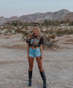 Country Music Outfits, Printed Summer Shorts, Look Festival, Country Style Outfits