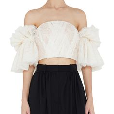 FREE SHIPPING Strapless Shirt For Women Off Shoulder Embroidery Ruffles Flare Sleeve Sexy Short Tops Summer Fashion Clothing JKP2141 Off-shoulder Ruffled Tops For Night Out, Flirty Fitted Crop Top With Ruffles, Flirty Fitted Ruffle Crop Top, Elegant Off-shoulder Crop Top With Ruffles, Flirty Fitted Ruffles Crop Top, Fitted Ruffled Crop Top For Evening, Elegant Ruffled Crop Top For Party, Off-shoulder Lace Tops For Party, Cropped Ruffle Tops For Party