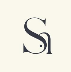 the letter s is made up of two letters, one black and white with an oval shape