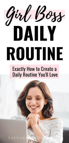 How to have a more productive day by creating a daily routine schedule you'll love! Whether you are working from home or trying to create a routine for summer, this routine will be perfect for you! Productive Day Routine, Work From Home Routine, Create A Routine, Home Routine, Routine Schedule, Daily Schedules, Everyday Planner