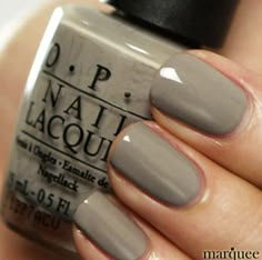 I love this color Gel Set, Gray Nails, Nail Polish Swatches, Her Nails, Opi Nail Polish, Neutral Nails, Opi Nails