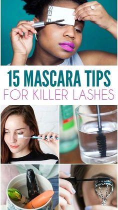 Beauty Life Hacks, Life Hacks Beauty, Basic Makeup, Makeup For Teens, Beauty Guide, Makeup Tips For Beginners, How To Apply Mascara