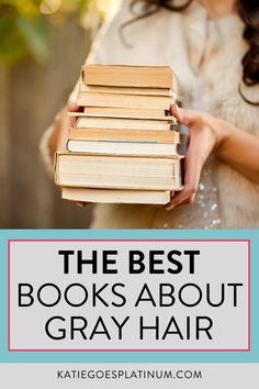 If you're thinking about ditching the dye and going gray, check out this list of the best books about going gray the all-natural way. Find Gray Hair Inspiration & more on my website Grey Hair Inspiration, Gray Hair, Hair Hacks, Hair Inspiration, Good Books