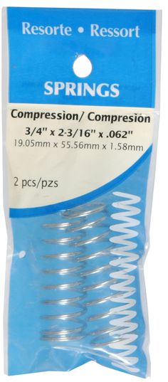 Hillman™ Compression Springs are great for replacing old or broken springs. Galvanized to prevent corrosion. All springs meet ASTM standards. Compression springs are available in different sizes and spring ends. Common applications for compression springs include; electronics, precision tools, industrial equipment, mining and drilling equiptment, mattresses and upholstry. Spring tip- Please consider the -inrate per inch-in and -inmax load-in when choosing a spring. Rate Per Inch: the amount of o Gate Hardware, Precision Tools, Industrial Equipment, Spring Break, Gate, Springs, Electronics, Tools