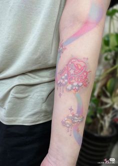 a person with a tattoo on their arm