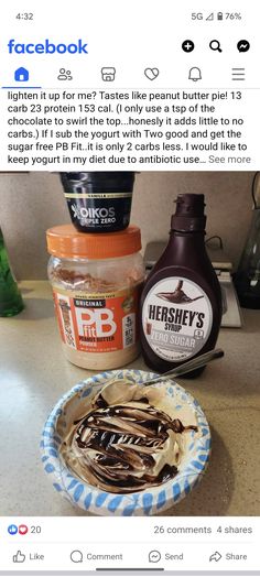 an image of peanut butter on facebook