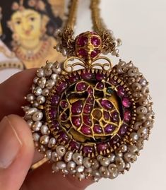 Antique Temple Jewellery, Antic Jewellery, Dollar Design, Wedding Decors, Burmese Ruby, Beads Mala