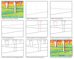 how to draw trees in different ways