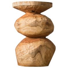 two stacked wooden objects on top of each other