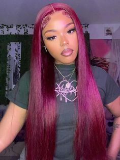 Hair Name: Burgundy Wig Hair Style: Straight Hair Hair Length: 8-28 inch Wig Weight: 200-320g/Wig (Depending on Lengths and Density) Color: 99J Burgundy color Density: 150% Lace Size IN Stock: 13x4 Lace Wig,13x6 Lace Wig,4x4 Lace Wig,5x5 Lace Wig,Headband Wig Lace Style: HD Transparent Lace,Brown Lace Cap Size: Medium, about 22.5inches Quality: 100% Virgin Human Hair Last for One More Year Hairline pre-plucked Shipment: DHL, FedEx, or UPS 5-7 business days. FAQHow Long Does wavymy Hair Last?wavy 99j Wig, Brazilian Straight Human Hair, Hair Color Burgundy, 100 Human Hair Wigs, Colored Wigs, Lace Front Human Hair, Headband Wigs, Lace Closure Wig, Hair Quality