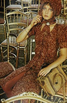 Biba London Moda Disco, Barbara Hulanicki, 70s Fashion Outfits, Patti Hansen, Fashion 1970s, Fashion 70s, 70s Women