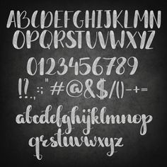 the font and numbers are drawn with white chalk on a blackboard in order to make it