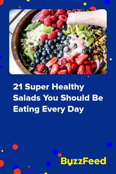 Eating healthy is easier than you think. Super Healthy, Healthy Salads, Eating Healthy, Acai Bowl, Meal Prep, You Think, Healthy Eating, Every Day, Salad