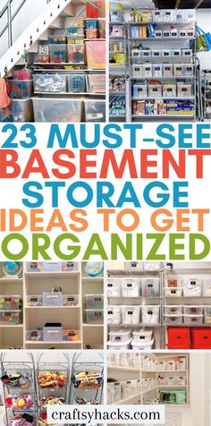 the top three must see basement storage ideas to get organized