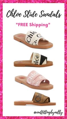 Chloe slide sandals from Nordstrom Chloe Sandals Outfit, Shoes Logo, Chloe Sandals, Trendy Flats, Nordstrom Shoes, Weekend Outfits, Fashion Capsule Wardrobe, Flamingo Art, Spring Sandals