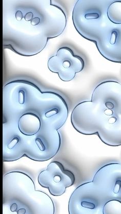 an abstract photo of blue and white buttons