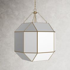 a light fixture hanging from the ceiling