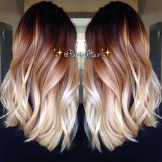 Patricia Nikole @paintedhair Instagram photos | Websta Sunset Ombré Hair, Hair Color For Hispanic Women, Hair Colors For Summer, Fall Hair 2023, Best Ombre Hair, Sombre Hair, Dye Ideas