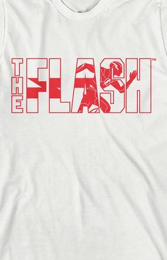 Online Only! Bring your style up to speed with this Kids The Flash Movie T-Shirt. The shirt features The Flash running through white letters with red outlines that spell out his name. The tee comes in a white short-sleeve crew neck. Fans of the Flash Movie will love this comfy t-shirt.


	Solid color tee
	Short sleeves
	Crew neckline
	Front graphic
	Regular fit
	100% cotton
	Machine washable The Flash Running, The Flash Movie, Flash Running, Add Kids, Incentive Programs, White Letters, Movie T Shirts, White Short, The Flash