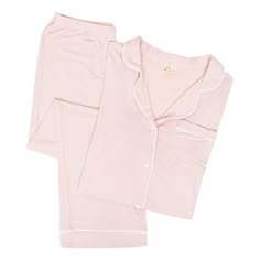 Kyte BABY Women’s Long Sleeve Pajama Set Blush with Cloud Trim / XS Women's Long Sleeve Pajama Set in Blush with Cloud Trim Taking Care Of Baby, Cute Pjs, Cute Pajama Sets, Pink Pajamas, Bamboo Clothing, Soft Pajamas, Cute Pajamas, Womens Pyjama Sets, Bamboo Fabric