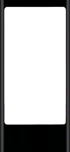 a black cell phone with a white screen