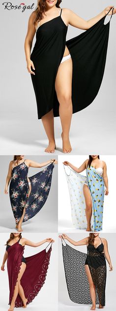 Free shipping over $45, up to 75% off, Rosegal plus size  bikini cover ups ideas swimsuitcover bathing suits cover  | #rosegal #womensfashion Rosegal Plus Size, Plus Size Black Dresses, Boho Plus Size, Boho Mode, Lace Dress Boho, Mode Tips, Mode Boho, Boho Summer Dresses, Bathing Suit Covers