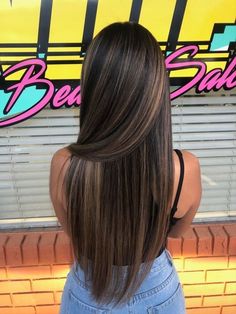 Rambut Brunette, Brunette Balayage, Hair Streaks, Brown Hair With Blonde Highlights, Brunette Balayage Hair