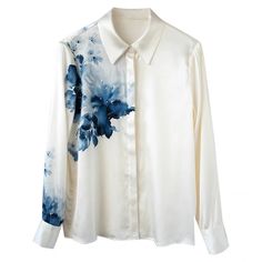 Wild Indigo, Hand Print, Kimono Fashion, Fabric Art, Fabric Painting, Printed Blouse, Fashion Clothes Women, Casual Women